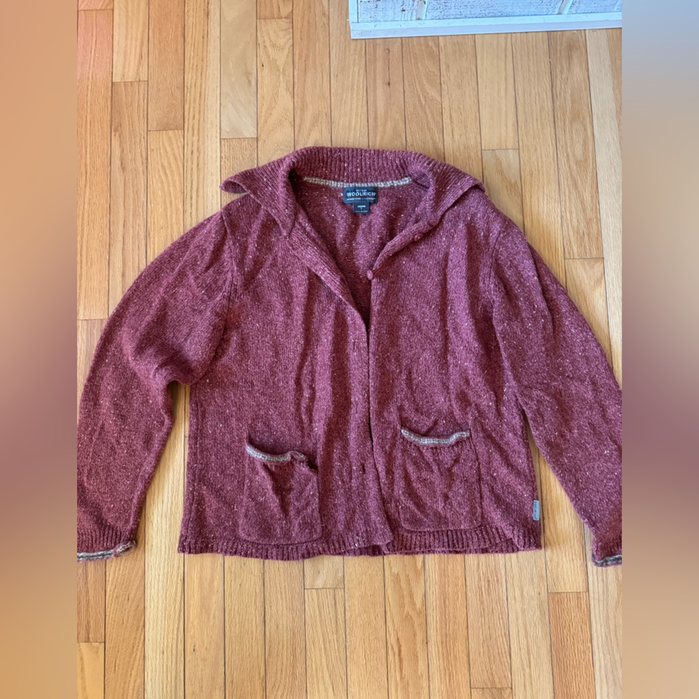 Woolrich Women's Burgundy Cardigan